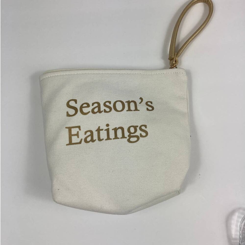 4/$25 NWT Nordstrom Seasons Eatings Canvas Bag